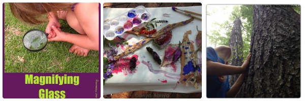outdoor play collage