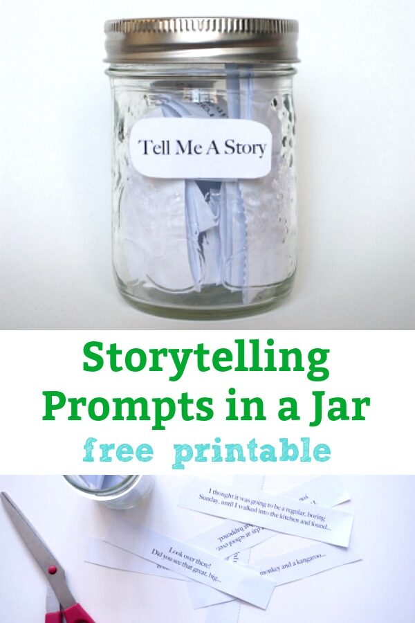 storytelling prompts for kids in a jar