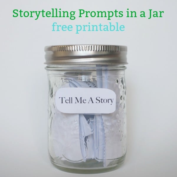 Storytelling Prompts in a Jar free printable social