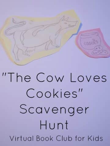 the cow loves cookies scavenger hunt