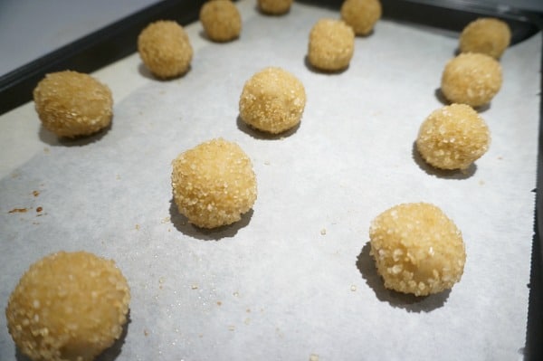 unbaked ginger cookie