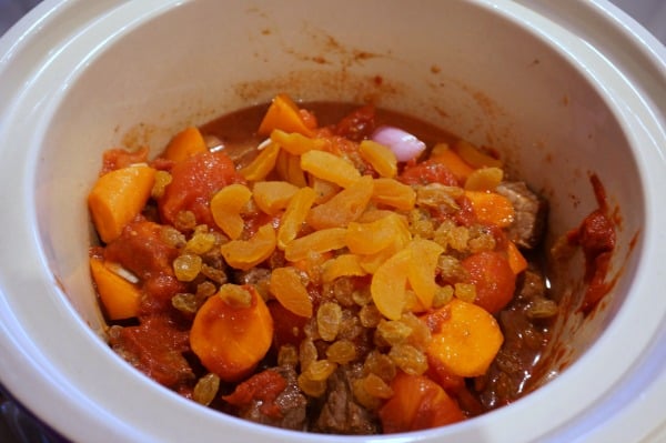 crock pot beef stew beginning