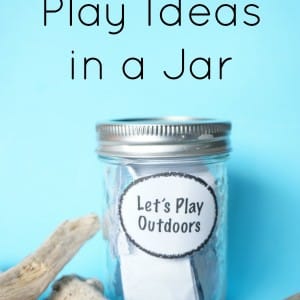 outdoor play ideas in a jar