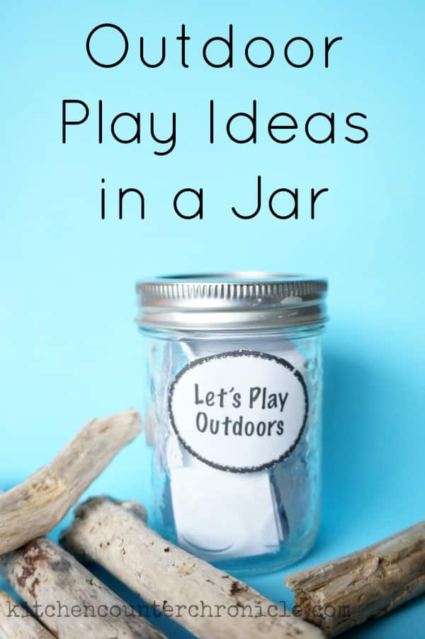 outdoor play ideas in a jar