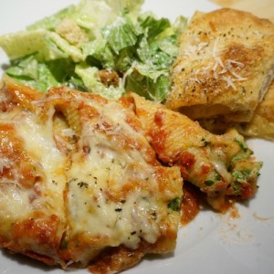 stuffed pasta with ricotta and spinach filling