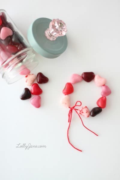 valentine candy bracelet valentine for older kids
