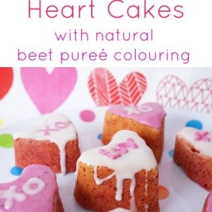 valentines day cake with beet puree