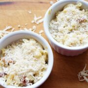 mac and cheese in ramekins