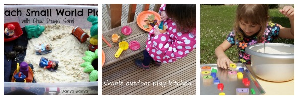 outdoor play collage