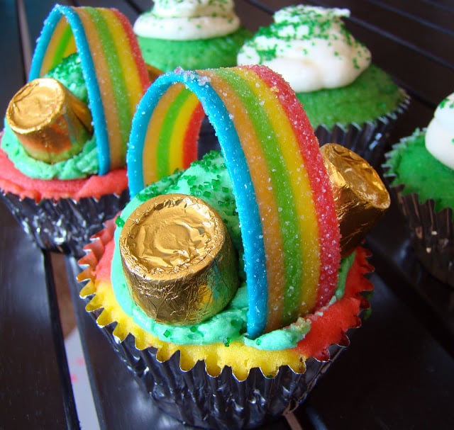 rainbow cupcake