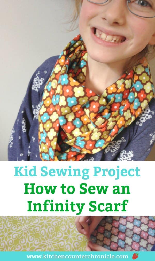 how to sew an infinity scarf sewing project for kids