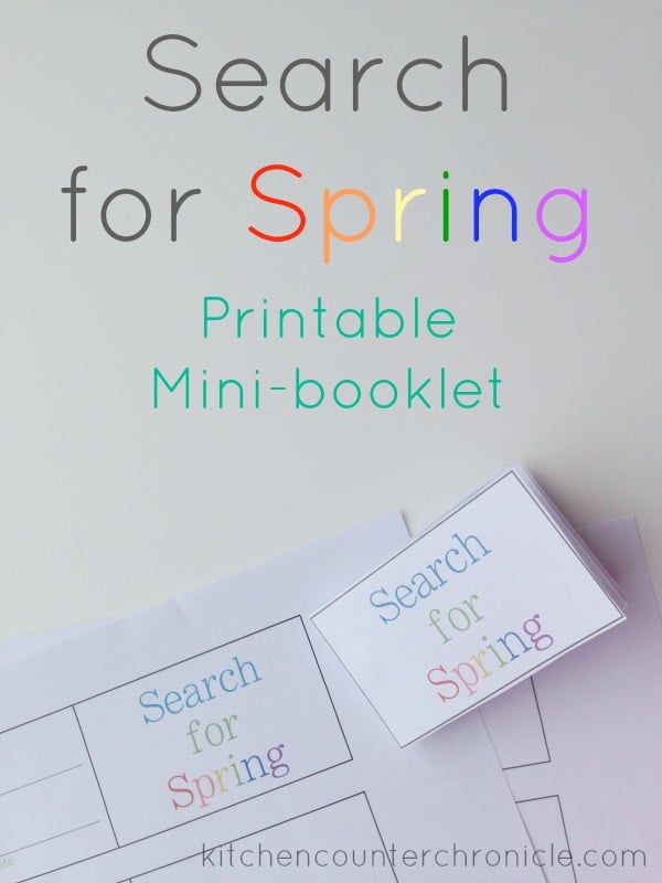 Search for Signs of Spring Printable Book
