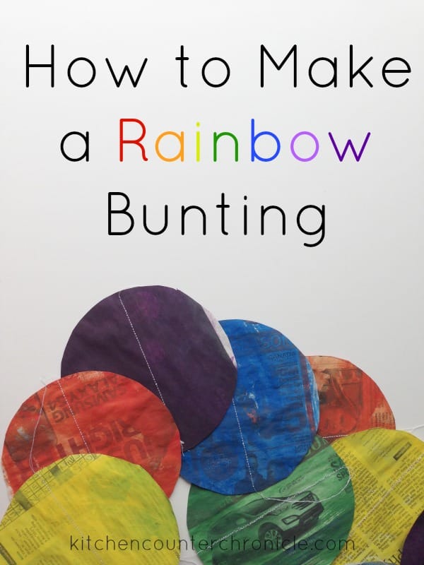 how to make rainbow bunting
