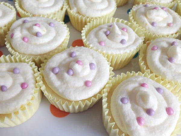 cake mix lemon cupcake