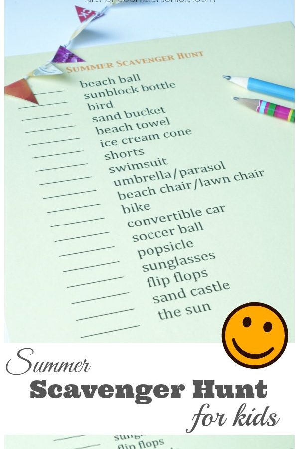 Super Awesome Summer Scavenger Hunt for Kids - beat summer boredom with this free printable scavenger hunt that is fun for kids of all ages. Tally up everything you see at the beach, on a walk or in the park. Don't forget to have a prize for when the hunt is over. | Kid Activities | Outdoor Play for Kids | Summer Activity for Kids |