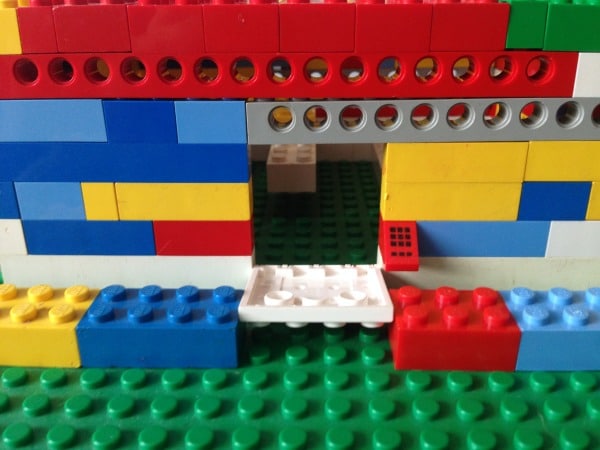 architecture for kids house made from lego blocks