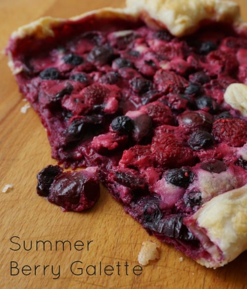 summer berry galette
