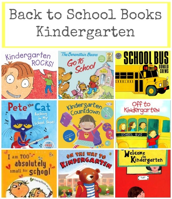 back to school books kindergarten