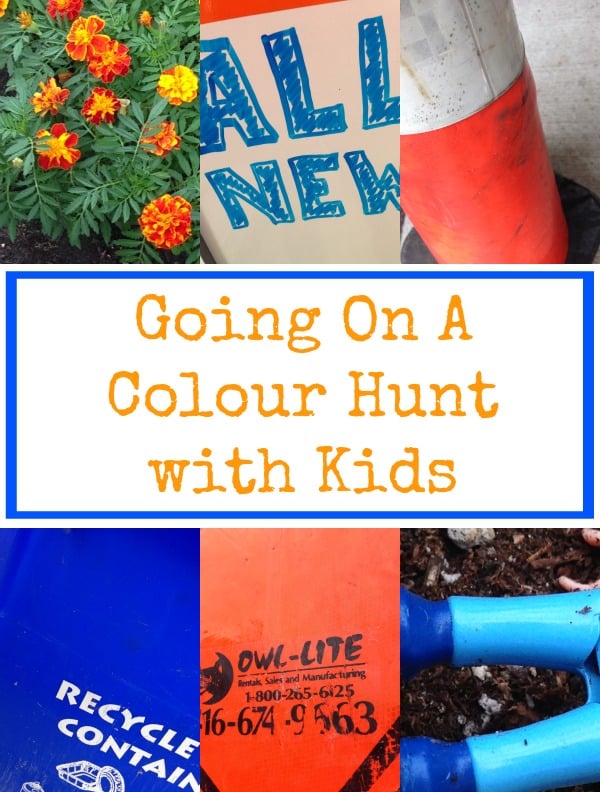 colour walk with kids