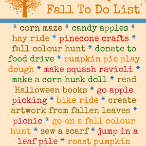 fall to do list