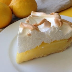 lemon meringue pie slice