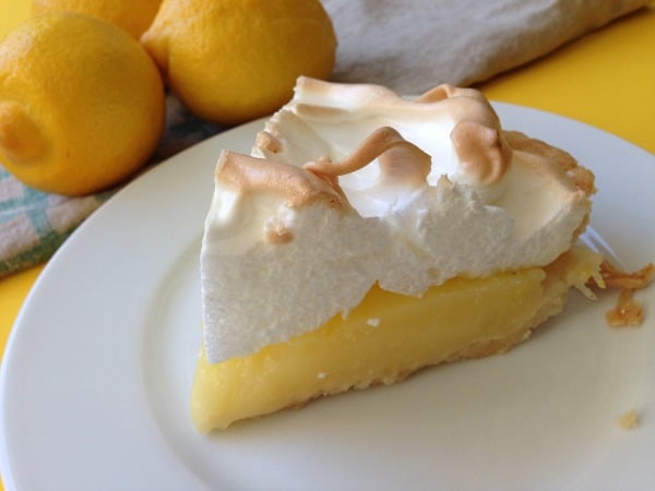 lemon meringue pie slice