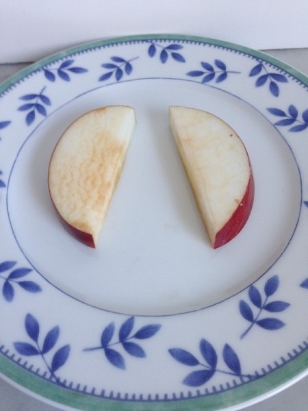 browned apple