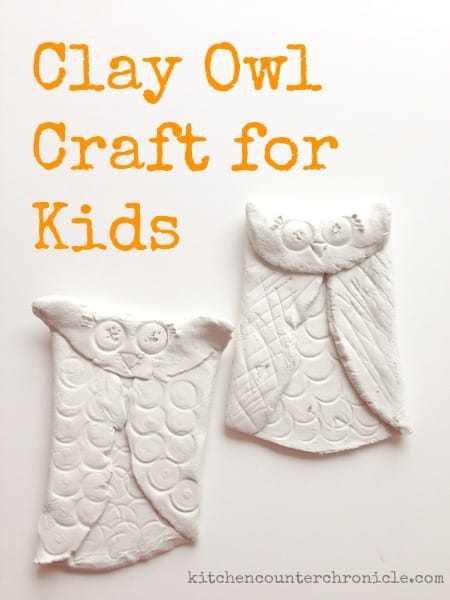 clay owl craft for kids