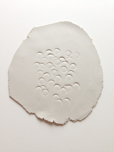 clay owl with dots