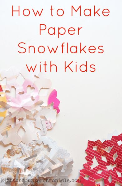 how to make paper snowflakes with kids