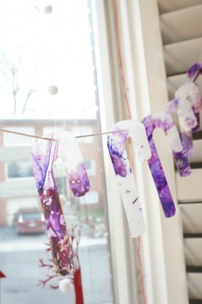 candy canes in window