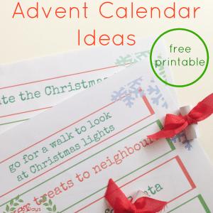 eco friendly advent calendar ideas