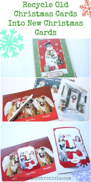 recycle old christmas cards