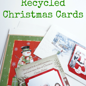 recycled christmas cards
