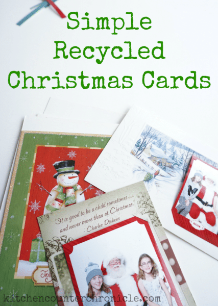 recycled christmas cards