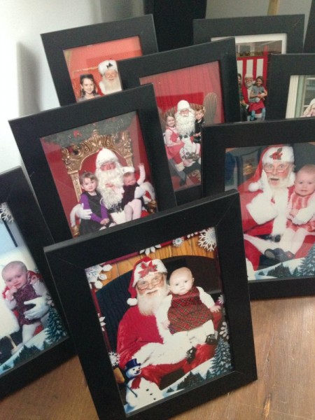 santa pictures framed