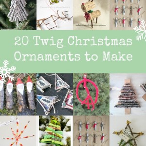 twig Christmas ornaments