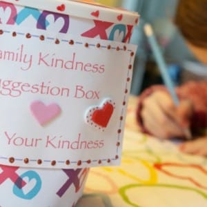 family kindness suggestion box