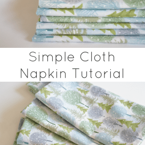 simple cloth napkin tutorial