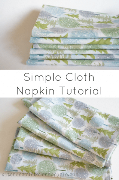 simple cloth napkin tutorial