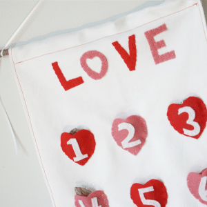 valentine's day countdown square