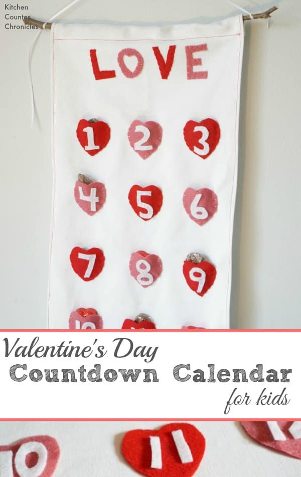 How to Sew A Valentine's Day Countdown Calendar