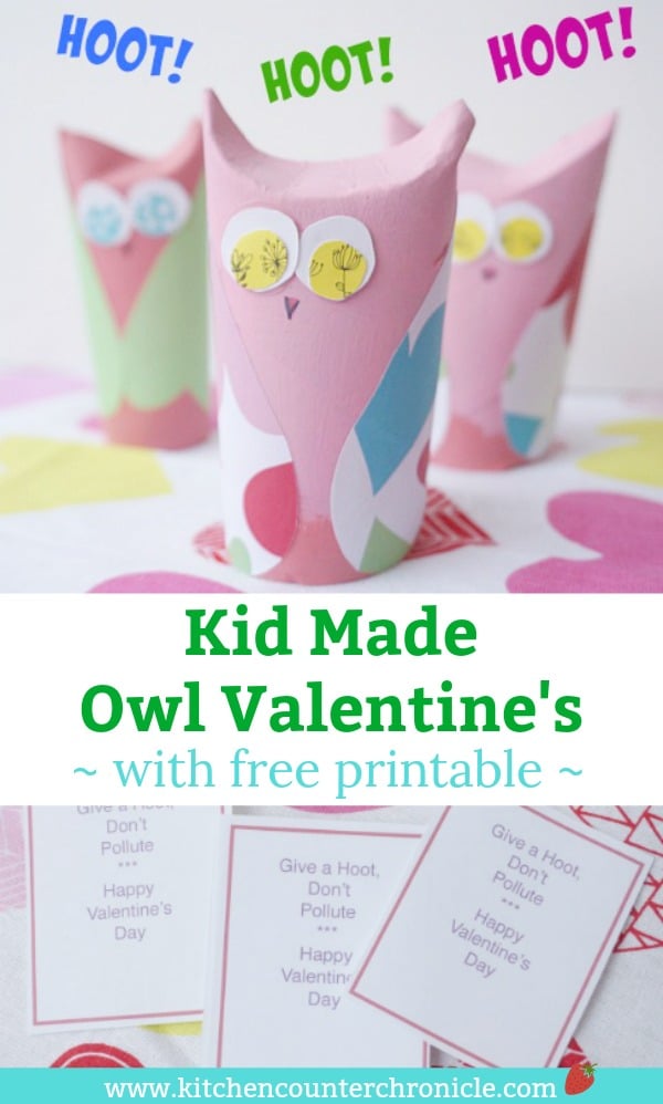Love these Kid Made Owl Valentine's and free printable Valentine's Day cards for kids - So much fun to make and share. #ValentinesDay #ValentinesDayforkids #Freeprintable #ValentinesDay #owlcraft #owlcraftforkids #craftsforkids