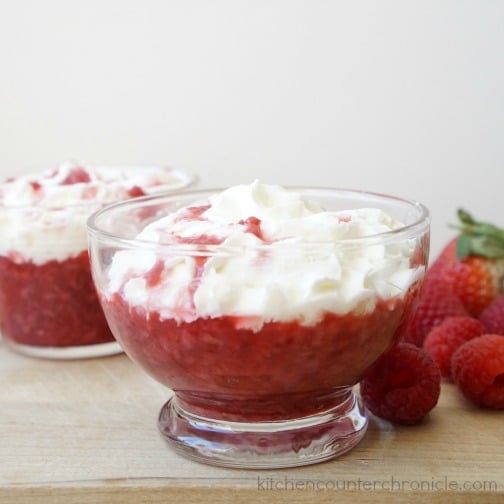 valentines day dessert strawberry raspberry fool