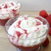 valentines day dessert strawberry raspberry fool