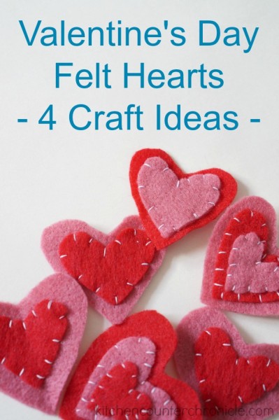 valentine's day felt heart craft ideas