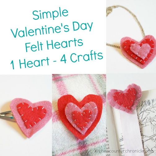 valentines day felt hearts facebook