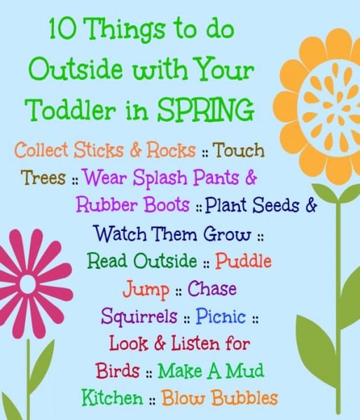 10 things to do outside with toddler in spring