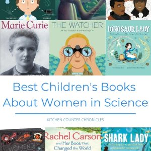 Best Children's Books About Women in Science collage of books