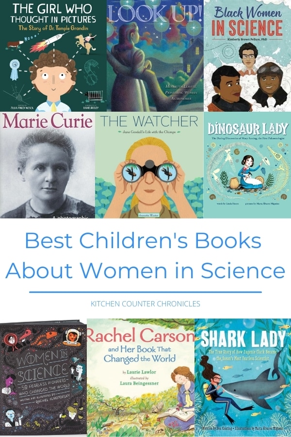 Best Children's Books About Women in Science collage of books